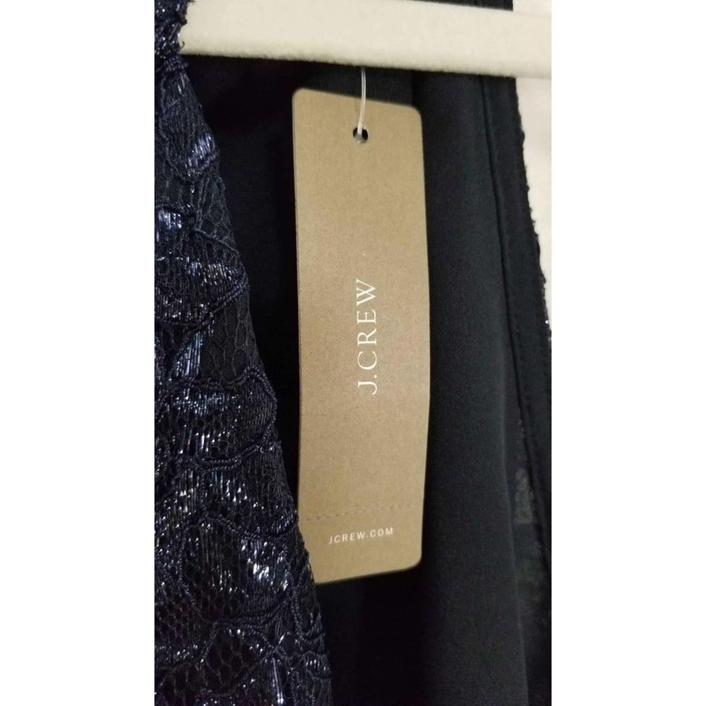 New! Navy Shimmery J Crew Women's Navy Lace Halter Dressy Tank Size 3x - Picture 6 of 8